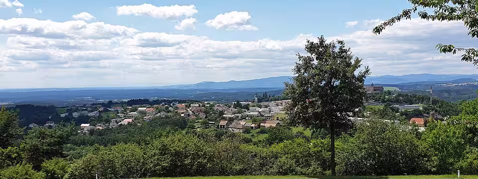 Panoramablick auf Bernstein im Burgenland