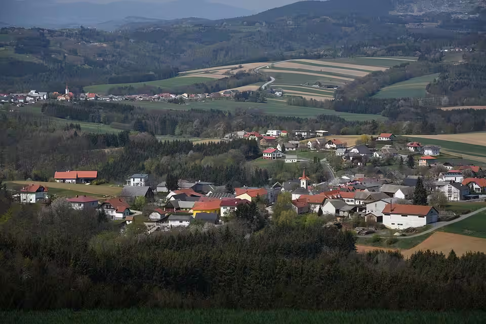 Blick auf Holzschlag in der Gemeinde Unterkohlstätten