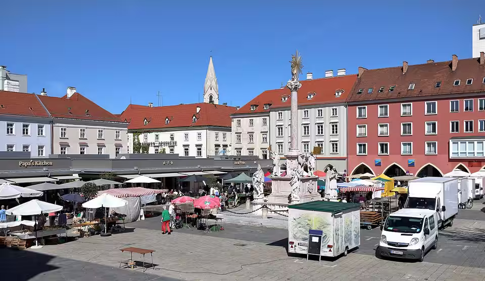 Markt am Hauptplatz von Wiener Neustadt