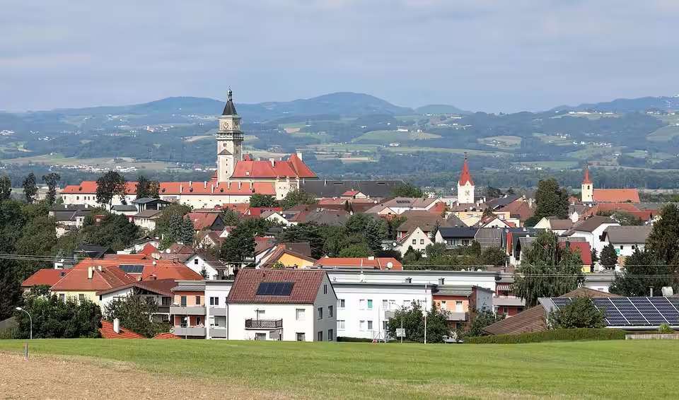 Blick von Sindelburg auf Wallsee