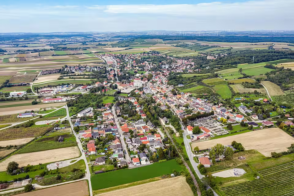 Luftaufnahme von Matzen in der Gemeinde Matzen-Raggendorf
