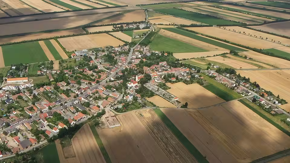 Luftaufnahme von Ringelsdorf, Gemeinde Ringelsdorf-Niederabsdorf.