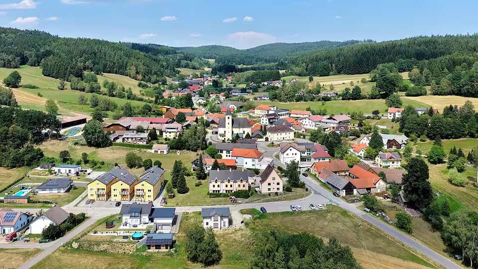 Luftaufnahme von Moorbad Harbach