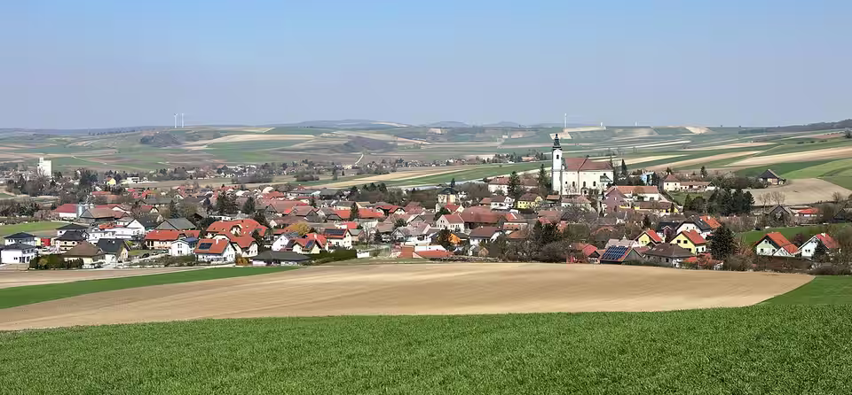 Panoramablick auf Niederhollabrunn
