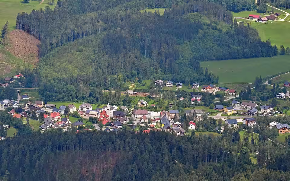 Blick von der Gemeindealpe auf Mitterbach am Erlaufsee