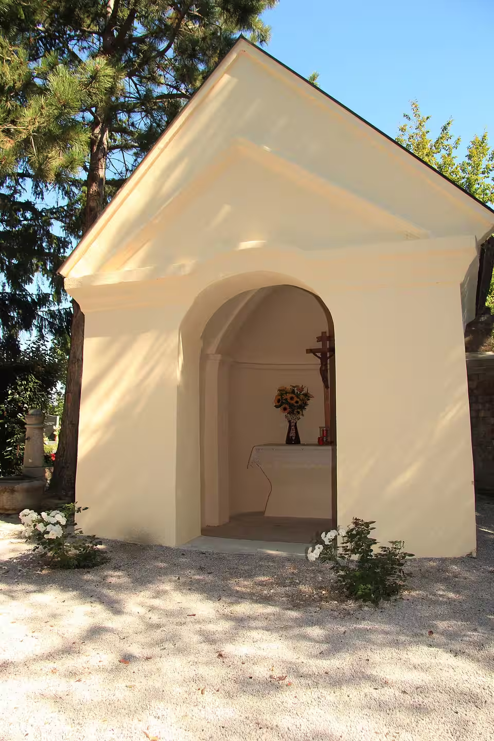 Friedhofskapelle in Münchendorf.