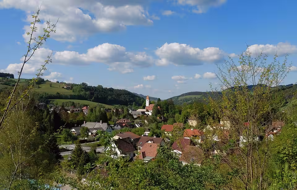 Blick über Aspang-Markt.
