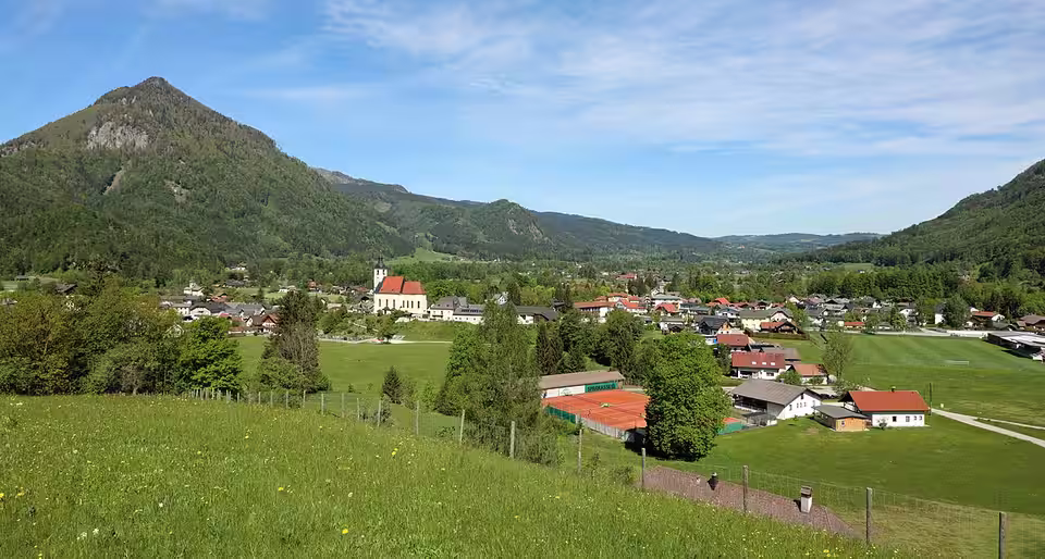 Ortsansicht von Grünau im Almtal