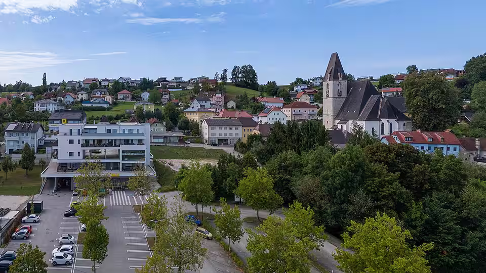 Ortsmitte von Kematen an der Krems