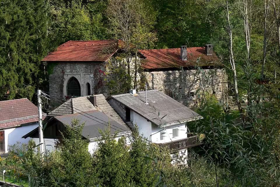 Burgruine Tannberg in der Gemeinde Hörbich