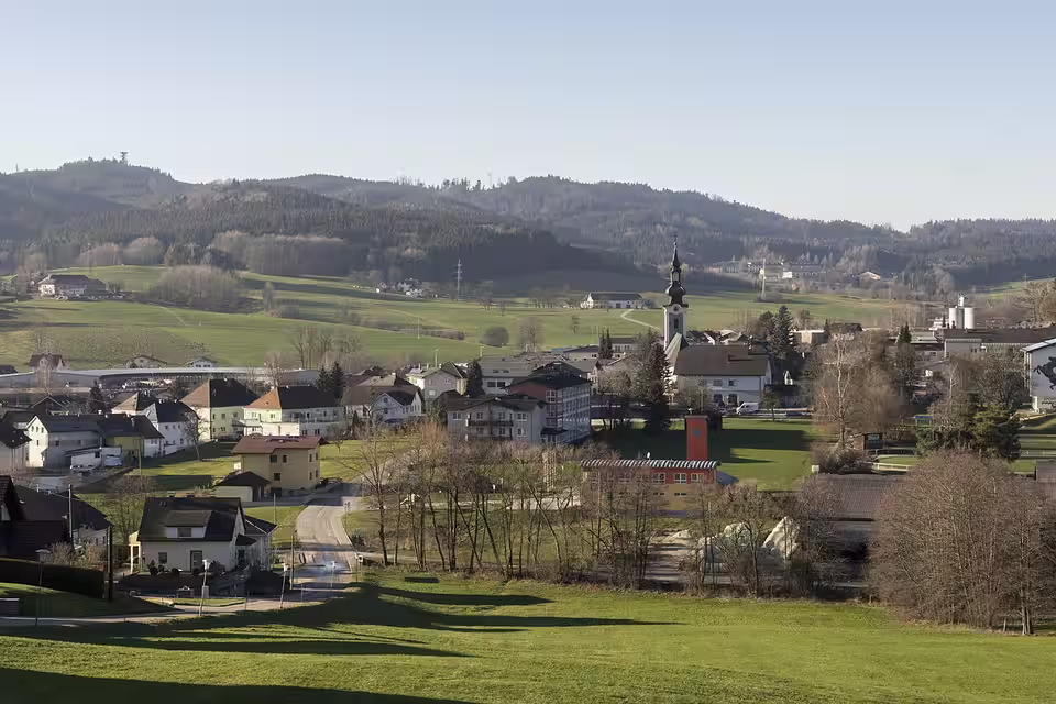 Ortsansicht von Ampflwang im Hausruckwald
