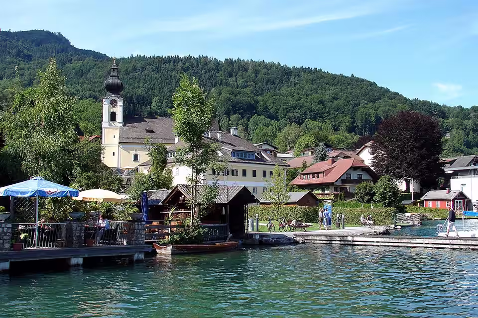 Ortsansicht von Unterach am Attersee