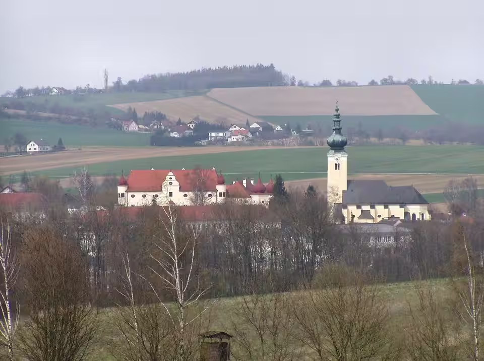 Blick auf Buchkirchen von Süden