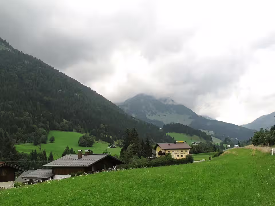 Landschaft bei Rußbach am Paß Gschütt