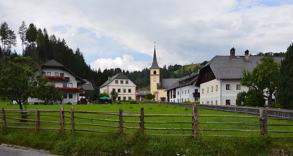 Blick auf das Ortszentrum von St. Andrä im Lungau