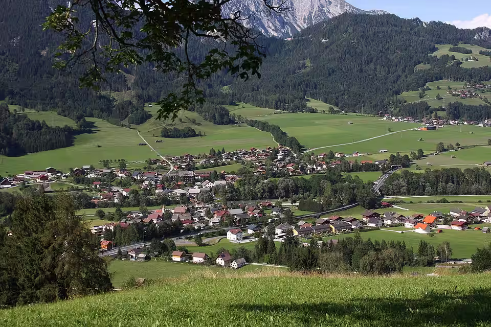 Blick über Aich im Ennstal