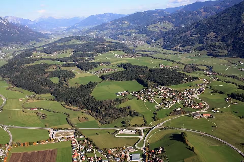 Luftaufnahme von Kaindorf, Zirting und Umgebung am Mitterberg
