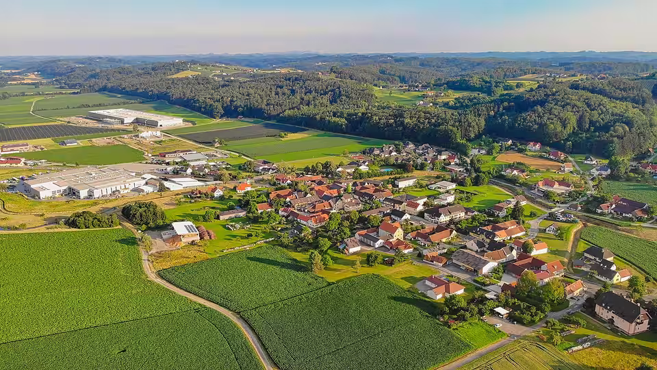 Luftbild von Gersdorf an der Feistritz