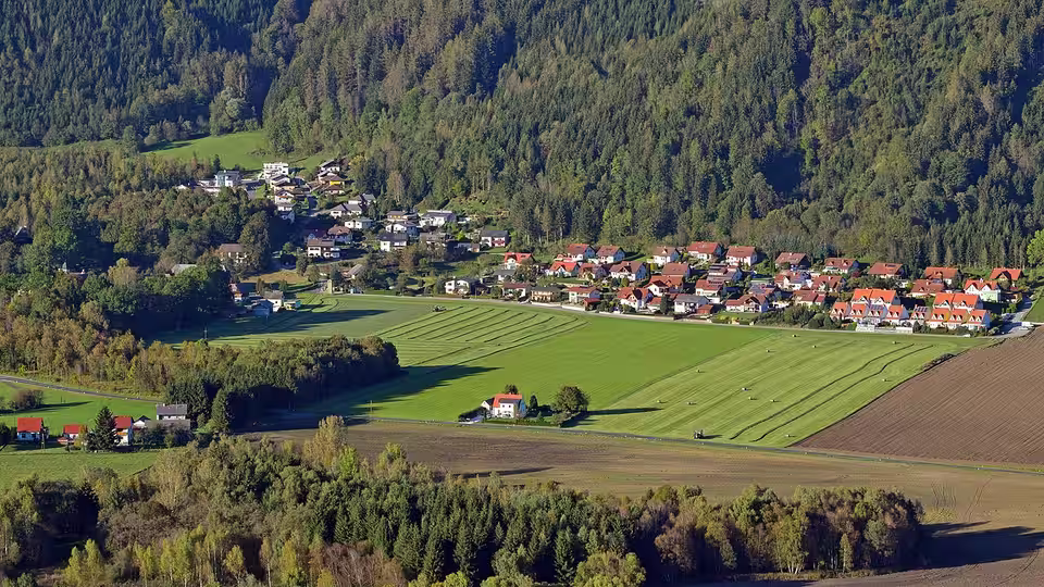 Blick auf Gusterheim in der Gemeinde Pöls-Oberkurzheim