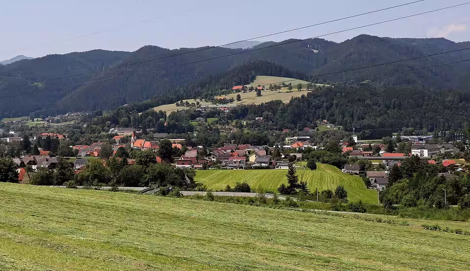 Blick von Süden auf Krieglach