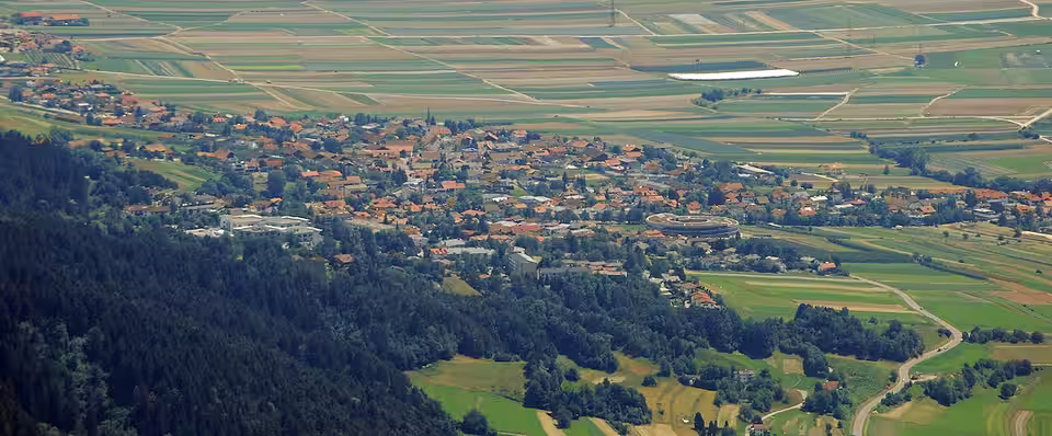 Blick vom Brandjoch auf Rum