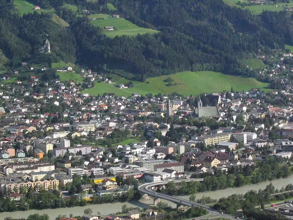 Blick auf Schwaz am Inn