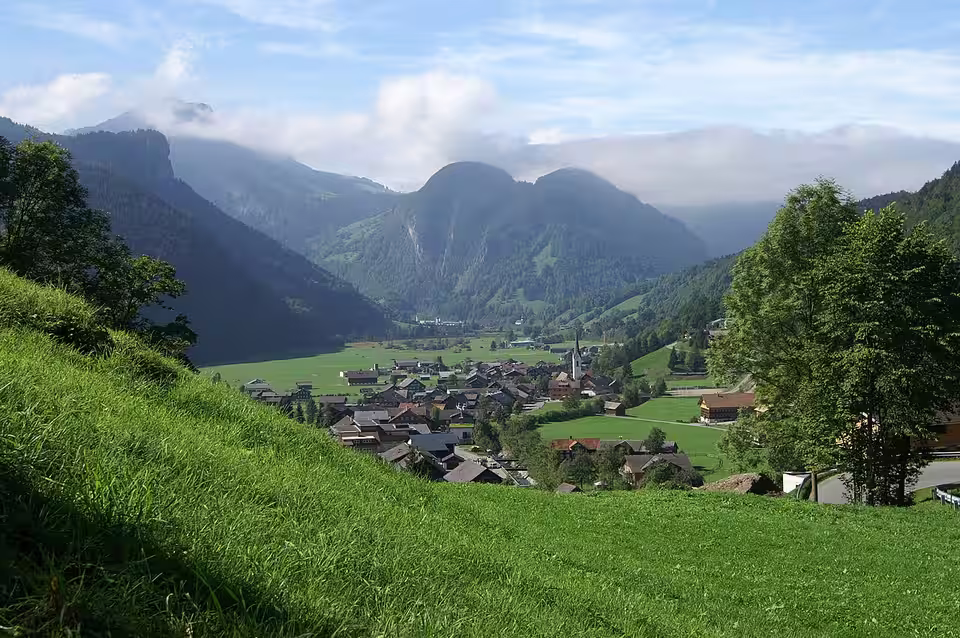 Blick auf Bizau im Bregenzerwald