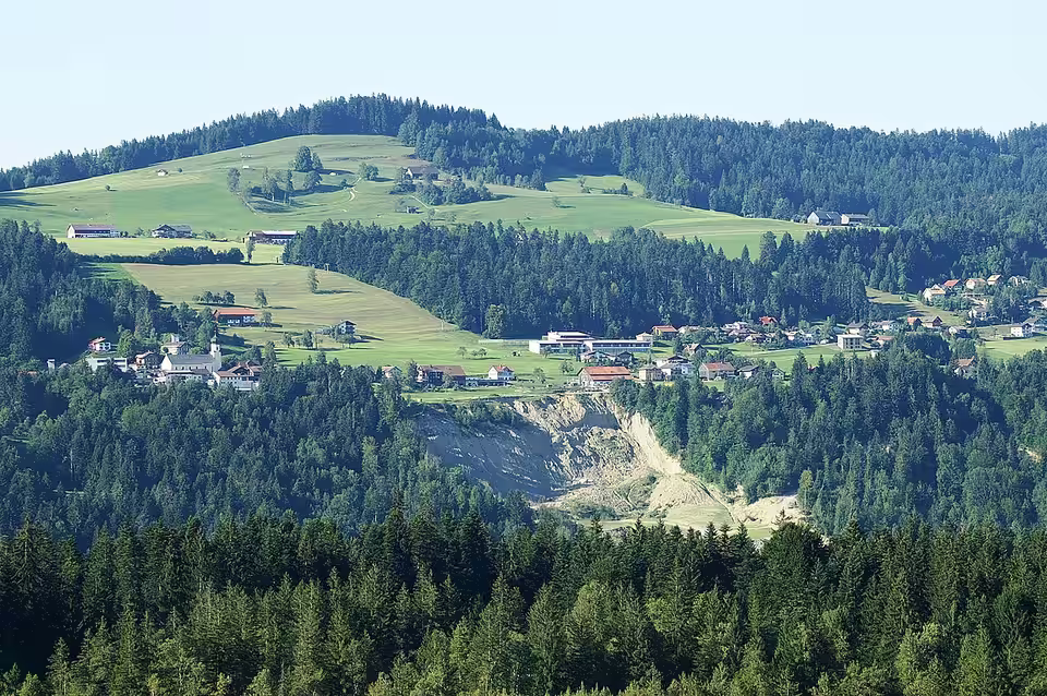 Doren mit dem Hangrutsch von 2007