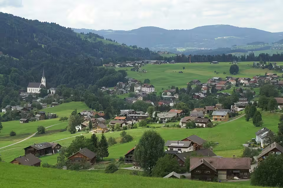 Blick auf Egg im Bregenzerwald