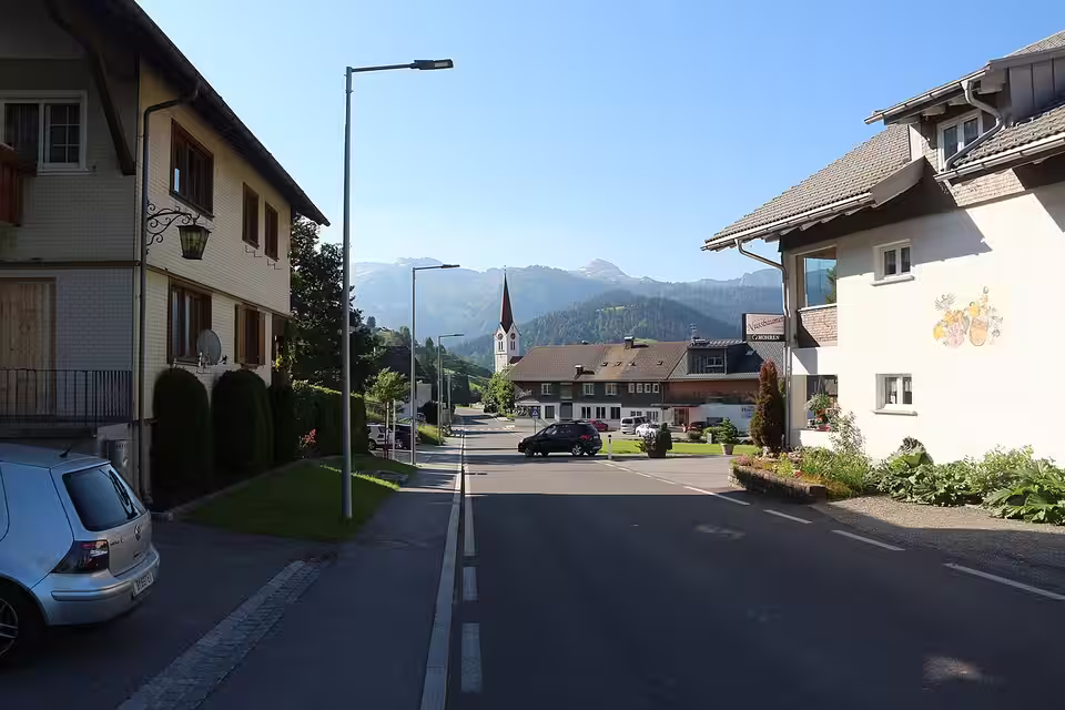 Hauptstraße in Sibratsgfäll